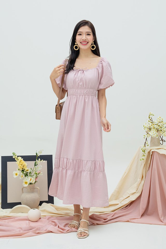 Sunday Morning Dress in Powder Pink