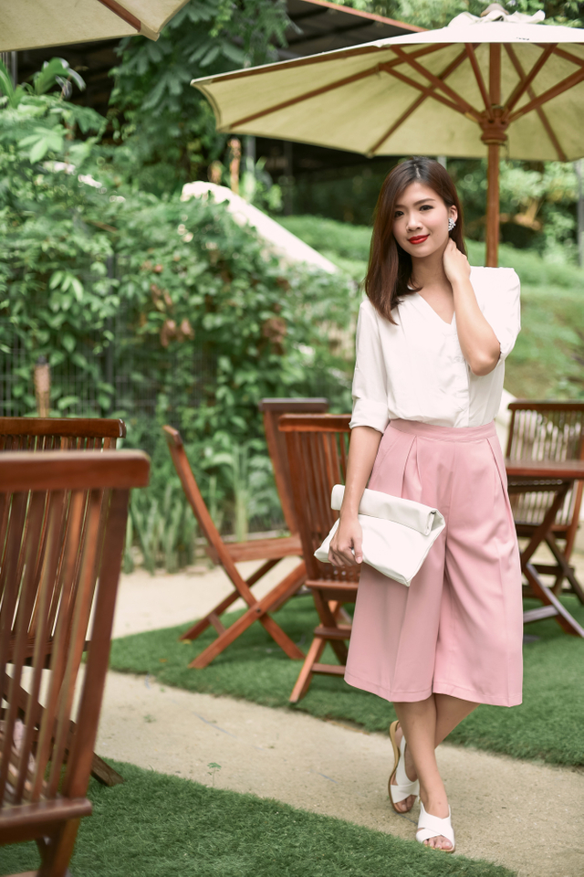 Catharina Culottes in French Pink