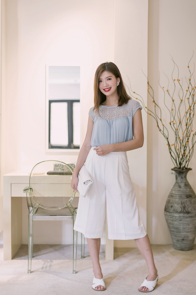 Catharina Culottes in White