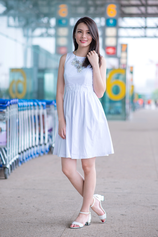 The Perfect Summer Crochet Midi Dress in White