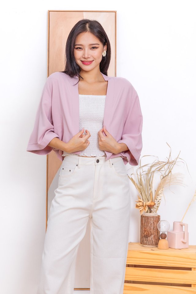 Kori Kimono Jacket in Pink
