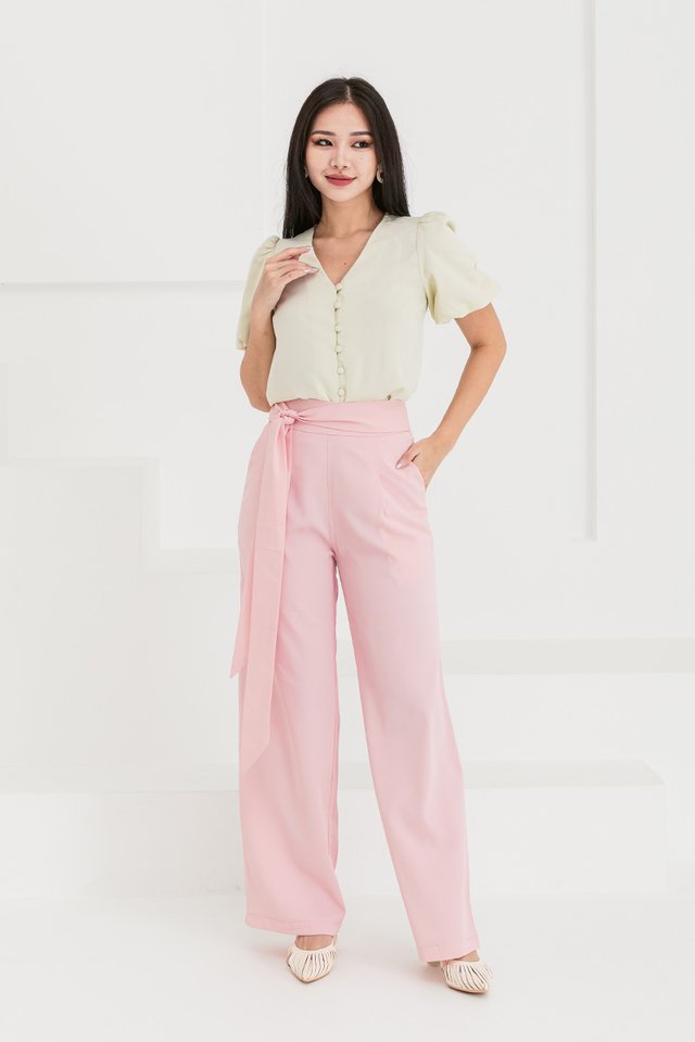 Long Miles Palazzo Pants in Pink