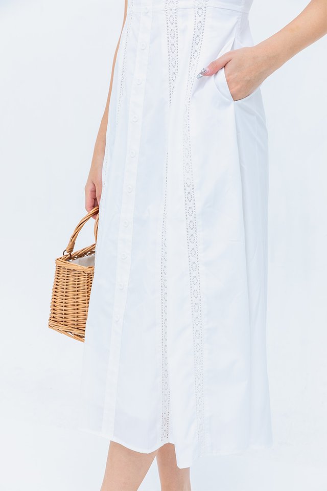 Crochet Wonderland Dress in White