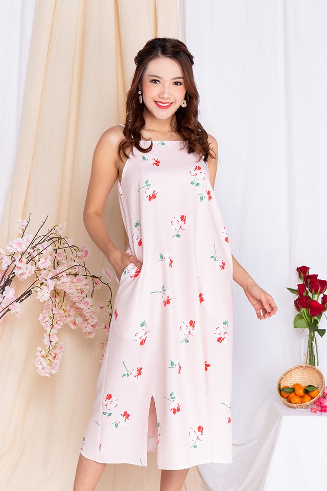 Fortune Florals Tent Dress in Pink