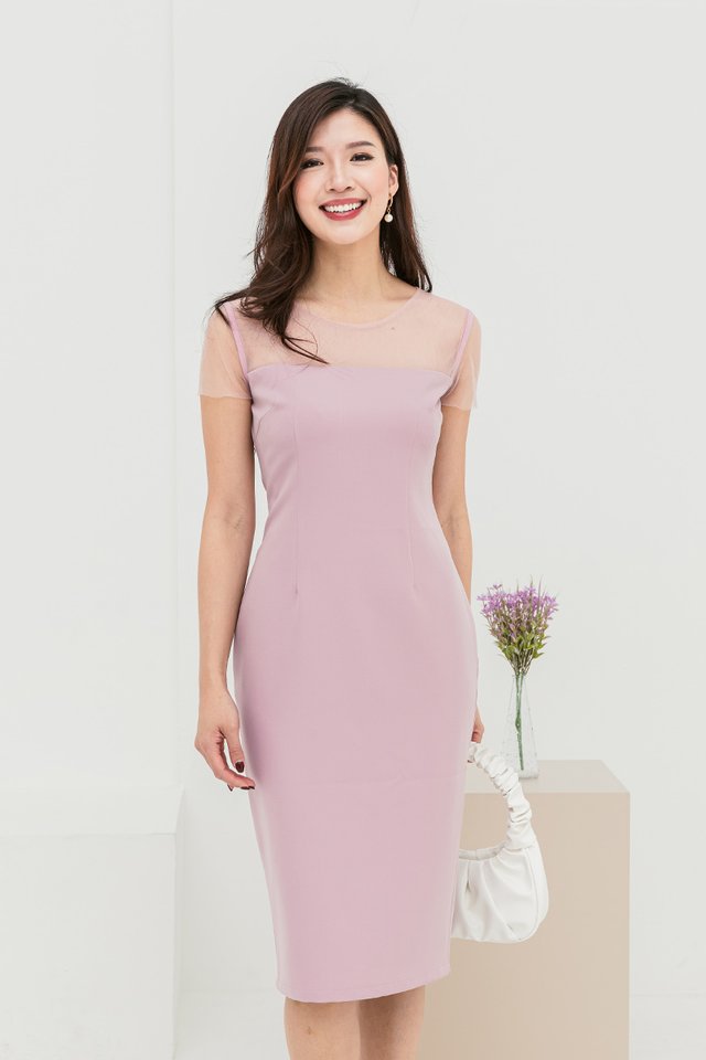 [FMTP Exclusive] Livia Faux Peplum Dress in Pink