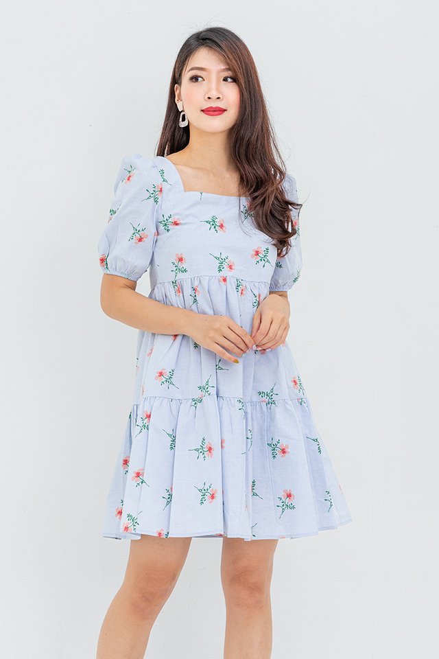 Sweet Dose Babydoll Dress in Florals
