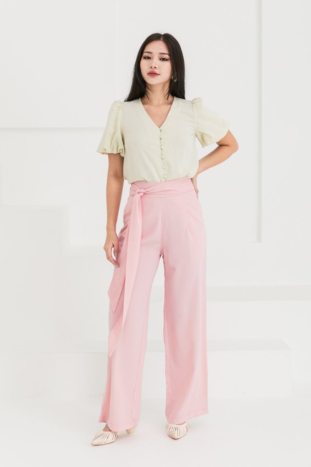 Long Miles Palazzo Pants in Pink